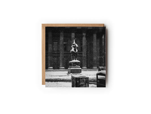 Frozen Duke B&W Greeting card