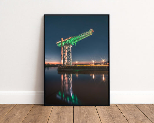 Titan Crane signed and mounted print Kunal Tewari Photography