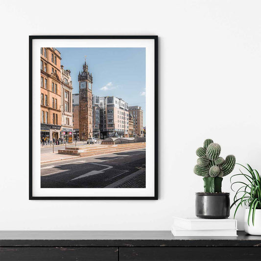 Tolbooth Steeple, Glasgow signed and mounted print