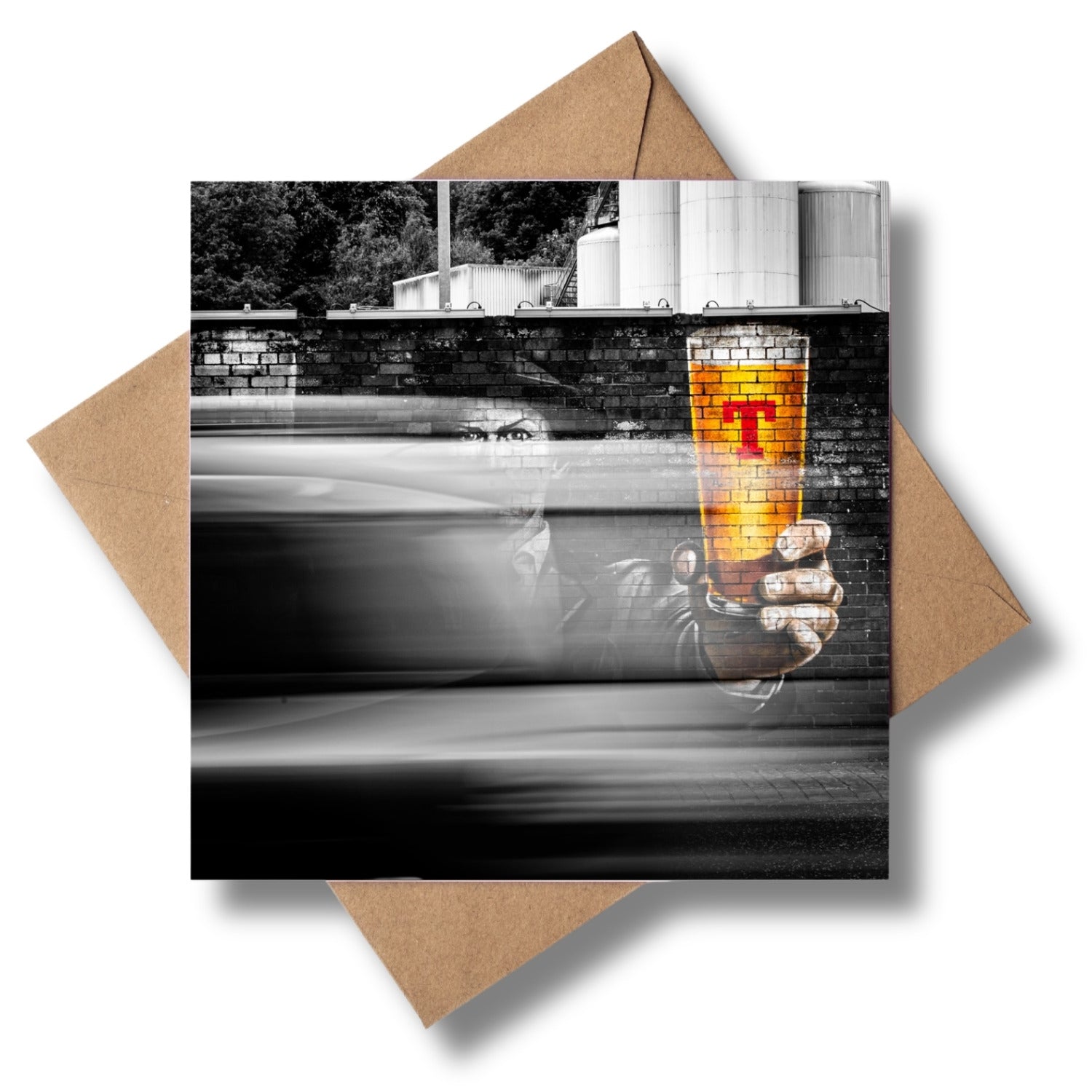 Tennents slow shutter Greeting card - Kunal Tewari Photography