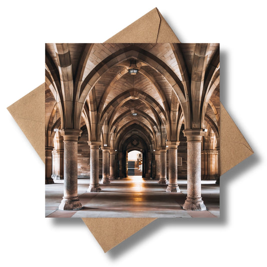 Cloisters Greeting card - Kunal Tewari Photography