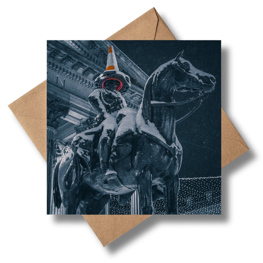 Frozen Cone Greeting card 150x150mm Kunal Tewari Photography