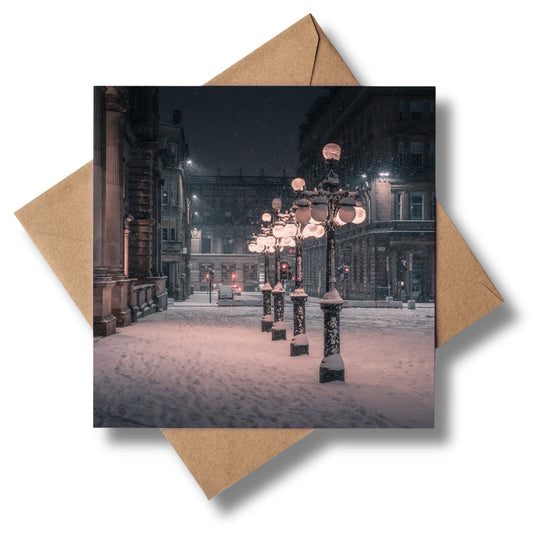 George Square Greeting card 150x150mm Kunal Tewari Photography