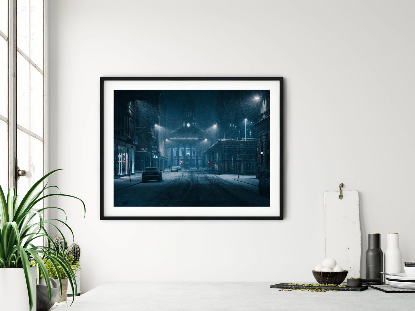 Gothic view of Ingram street signed and mounted print Kunal Tewari Photography