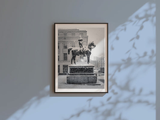 Frozen Duke, Glasgow signed and mounted print